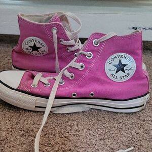 Converse Fuchsia High-Top Sneakers